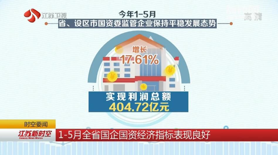 -5月全省国企国资经济指标表现良好